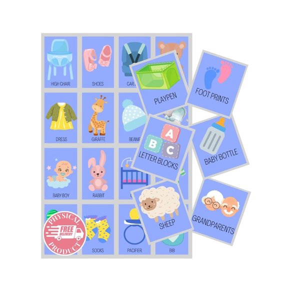 Baby Shower Games - 100 Boards Boy - Baby Gender Reveal Games - Party Favors - Picture 1 of 4